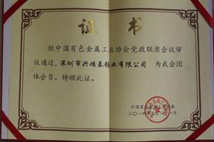 中国有色金属工业协会团体会员